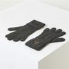 Серые кашемировые перчатки с вышивкой Dcgv1f288g2