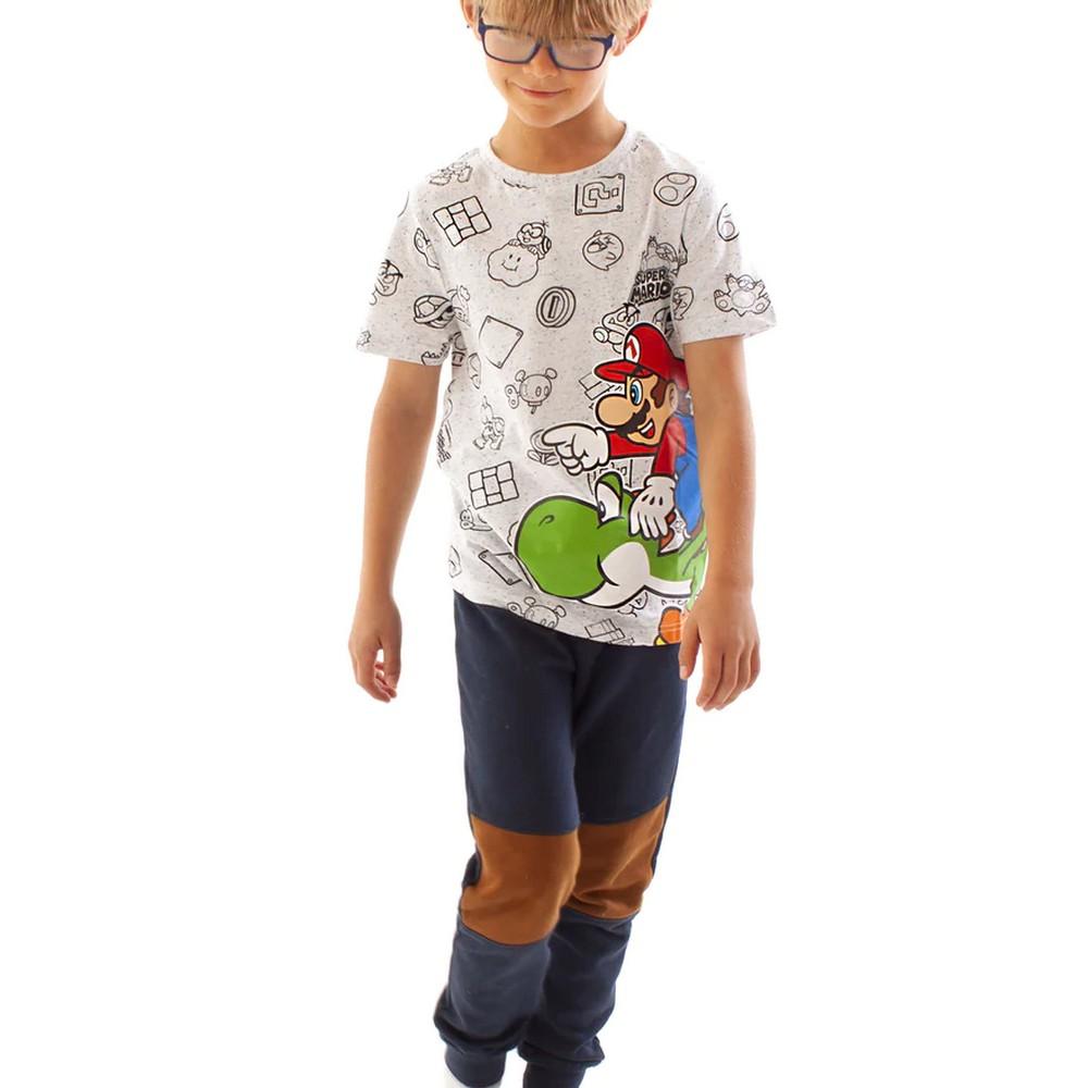 Super Mario Футболка Марио Йоши для мальчиков