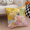 Mermaid Melody Pichi Pichi Pitch Pillow Case Anti-dustmite Pillowcase Invisible Zipper Silky Short Plush Sofa Cushion Cover