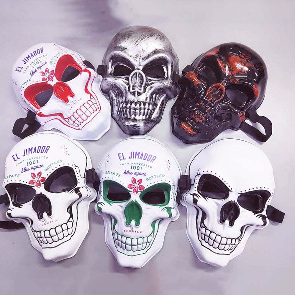 EL Dedicated Headwear Mask Skull Ghost Party Props Horror Mask Party Mask Props Cosplay Mask