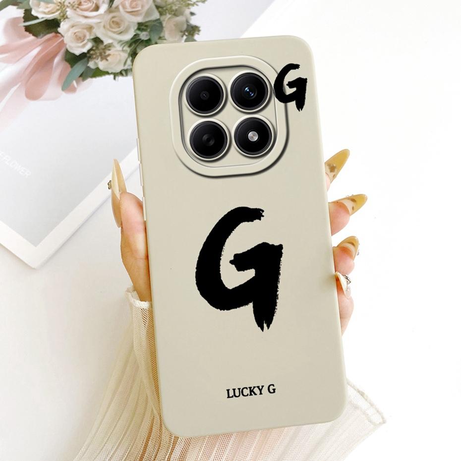 Fashion Letter Phone Case For Xiaomi Redmi Note 15 5G / Note 15 Pro 4G Soft Silicone Cases For Redmi Note15 15Pro Covers Bumpers