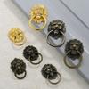 Antique Lion Head Door Handle Zinc Alloy Kitchen Cabinet Handles New Drawer Knobs