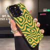 Green Texture Phone Case For IPhone 17 Pro Max 16 15 14 13 11 12 Mini Xs Xr 8 Plus Se Color Silver Cover