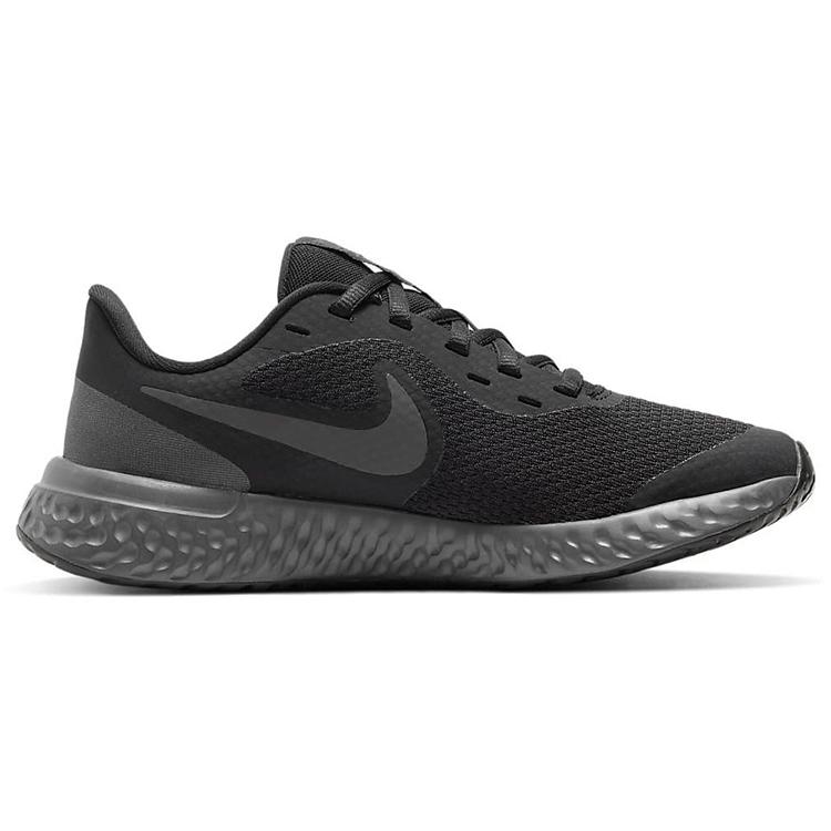 Nike REVOLUTION 5 Тканевые низкие детские кроссовки для бега Черный Воин Подростки BQ5671-001