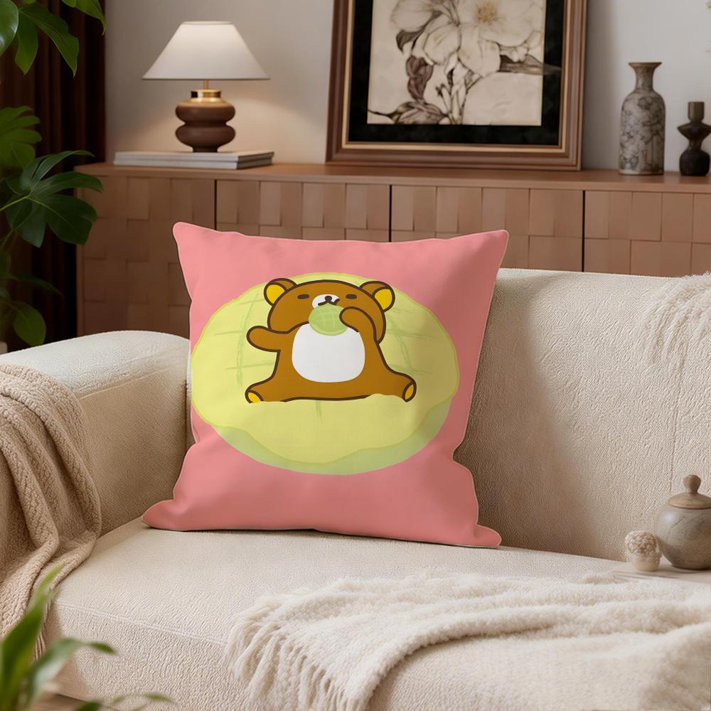 Милый набор из 4 наволочек для подушек Rilakkuma 50x50 45x45 40x40 Декоративная наволочка для дивана Домашний декор