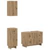 3 Piece Bathroom Cabinet System EDE Artisan Oak