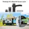 Замок сетчатой двери для автодома, фургона-кемпера, фитинг, противоугонный, всепогодный, защелка сетчатой двери для автодома, для амбара, улицы, грузового фургона, прицепа, патио