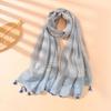 Spring/Summer Ladies Hawaiian Style Beach Scarf Shawl Bohemian Floral Line Elements Outing Casual Accessories Latest Design