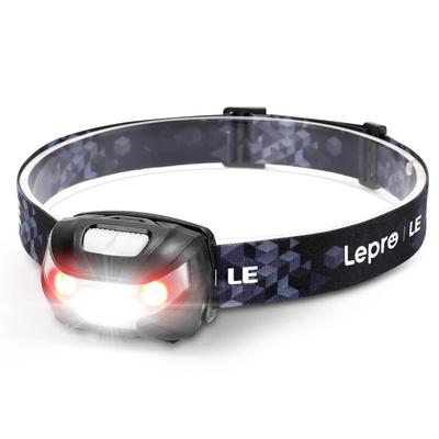 Перезаряжаемый светодиодный налобный фонарь Lepro 300 лм для белого и красного светодиодного света, время работы 3 часа при полной мощности и 37 часов с регулируемым лучом, идеально подходит для улицы и отключений электроэнергии
