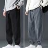 Drawstring Pants Trendy No Fading Washable Men Sweatpants Men Mid Waist Warm Trousers Drawstring Pants for Men