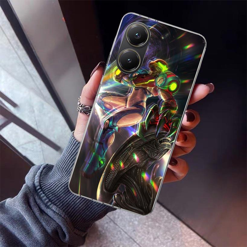 Game M-Metroids Phone Case For Xiaomi Poco X7 X6 X5 Pro F7 Ultra Redmi 15C 15 13 13C 12 12C 10 10A 10C 9 9A 9C 9T Shell Poco X7