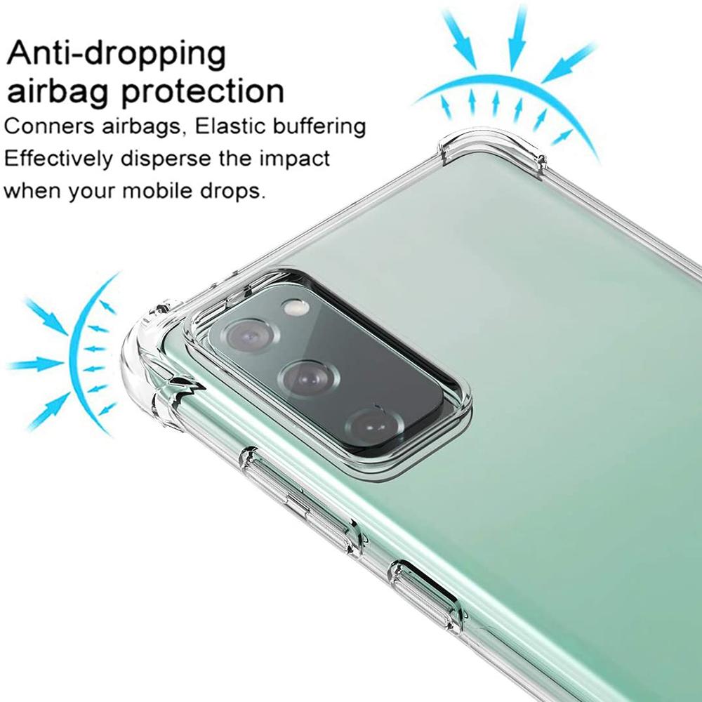 Ударопрочный чехол для Samsung Galaxy S20 FE / S21 FE Прозрачные чехлы для телефона для Samsung Galaxy S20 FE Задняя крышка
