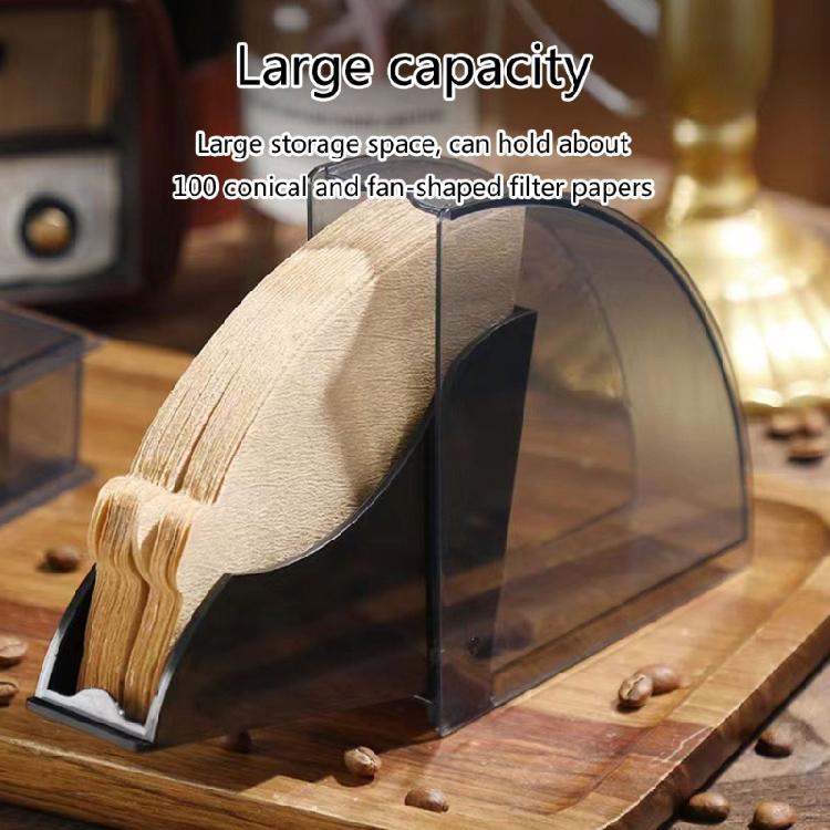 Держатель для кофейных фильтров Коробка для кофейных фильтров с пылезащитной крышкой для кофейни Домашний контейнер для хранения Бумажных фильтров