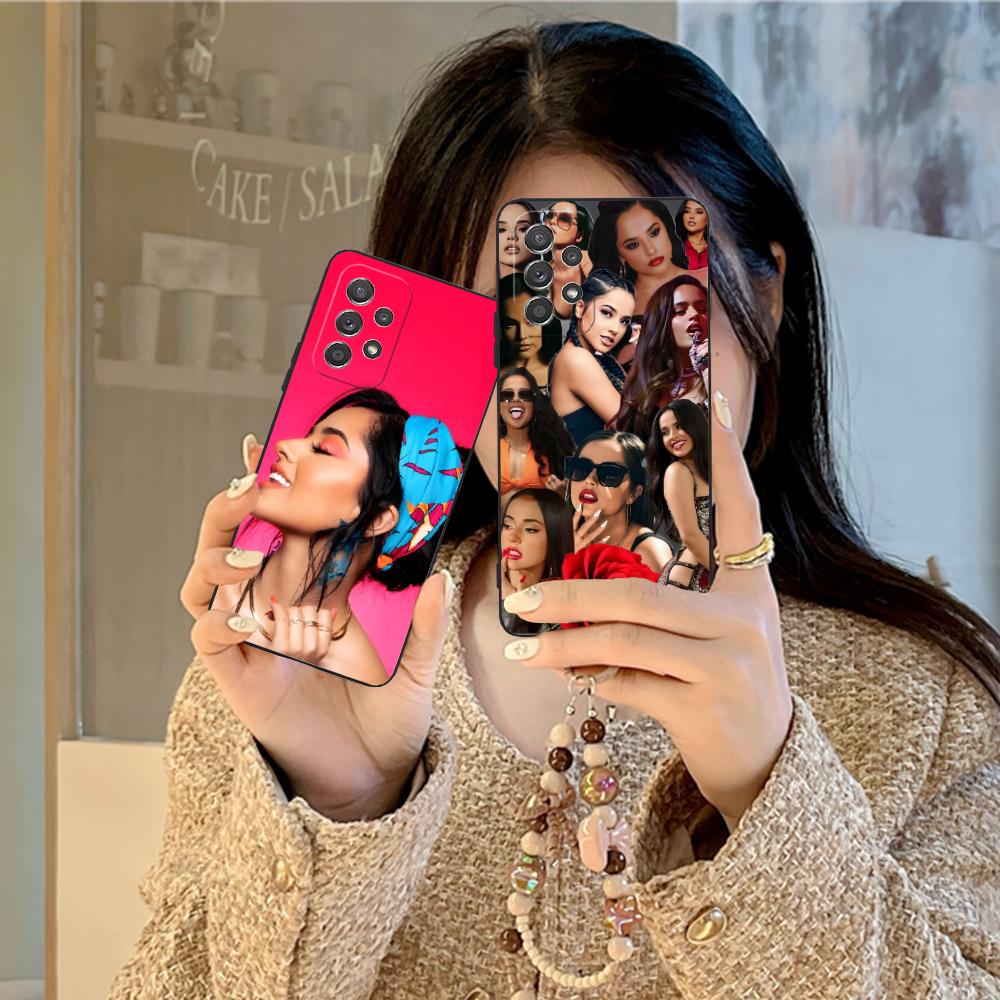 Модный матовый чехол из ТПУ Becky G для Samsung Galaxy M55 54 42 35 34 33 32 23 22 15 14 13 12 F55 5G Цветная крышка