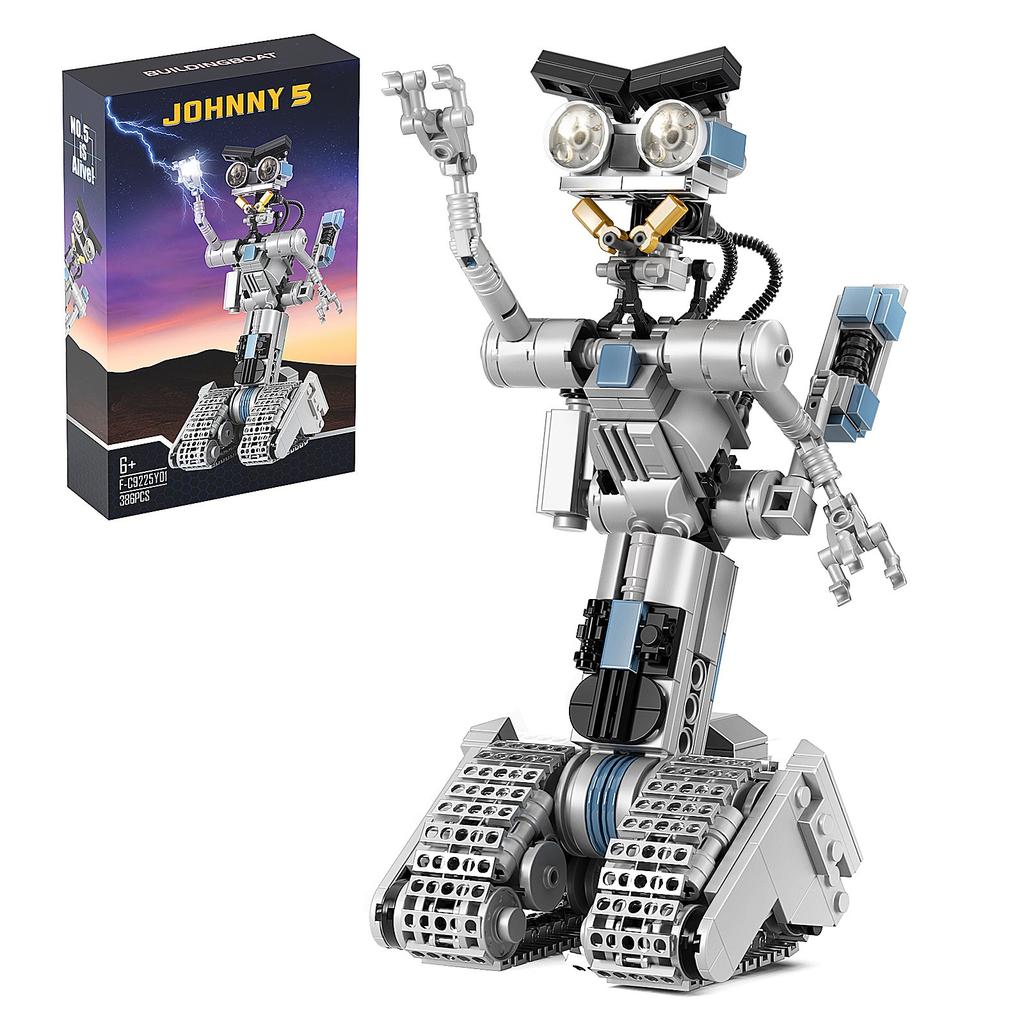 Новинка в Игрушках Робот Джонни 5 Классический Фильм Короткий Замыкание Фигурки Робот Модель Строительный Набор Декор Набор Строительных Кубиков Коробка