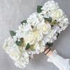 Wedding Flower Row Simulation Silk Flower Finished Flower Decoration L Eucalyptus Flower Row Runway Road Guide Wedding Flower Arrangement