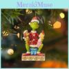 Веселое украшение-подвеска Гринч, акриловая елочная игрушка, декор для автомобиля для праздничного настроения