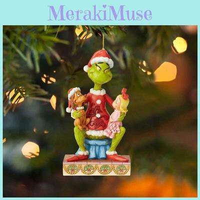 Веселое украшение-подвеска Гринч, акриловая елочная игрушка, декор для автомобиля для праздничного настроения