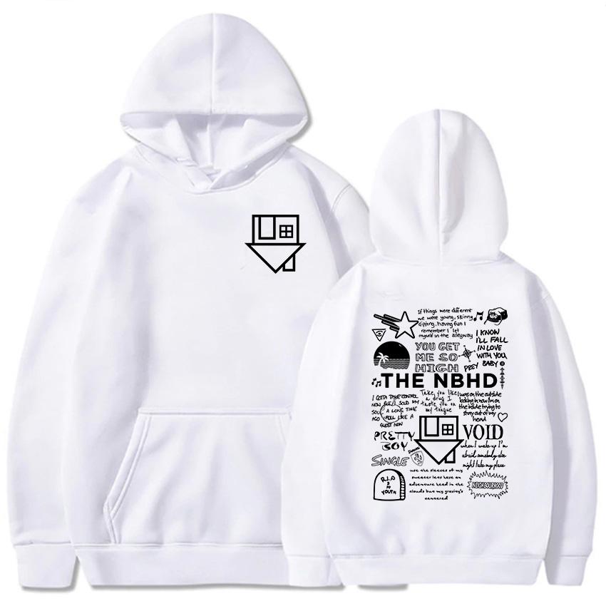 Уличная одежда унисекс хип-хоп графические толстовки с капюшоном The Neighborhood NBHD Band Printing Толстовки мужские с длинным рукавом зимние топы