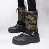 Мужские зимние теплые ботинки для снега, резиновые походные ботинки, камуфляжные сапоги до колена, водонепроницаемые, большого размера