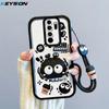 KEYSION Shockproof Case for Redmi Note 8 Pro with Lanyard Silicone Cute 3D Cartoon Doll Phone Cover for Redmi Note 9 Pro 9S