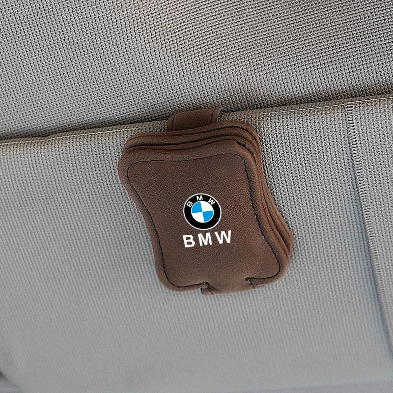Car Suede Cards Case Leather Glasses Clip Sunglasses Bracket For BMW F25 F26 F16 F15 F34 F07 F40 F10 F45 F46 G20 G22 G23 G12 F13 HX9