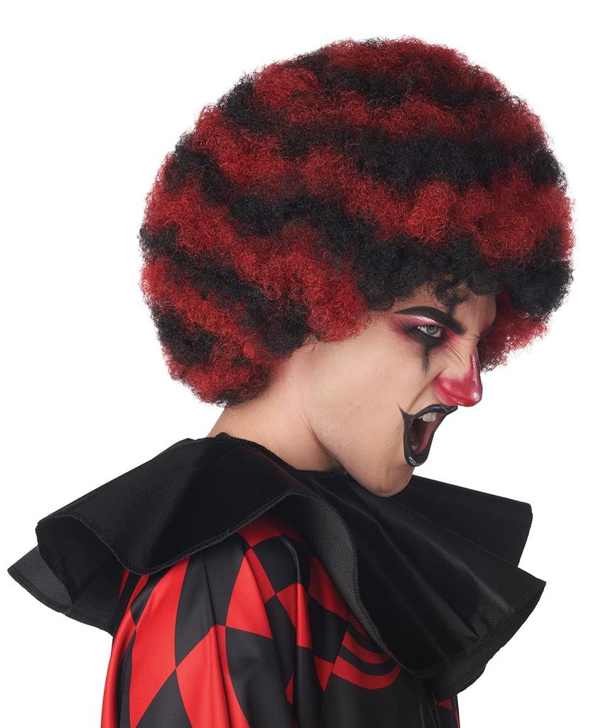 California Costumes Черно-красная спиральная парик-костюм клоуна афро 7221-217