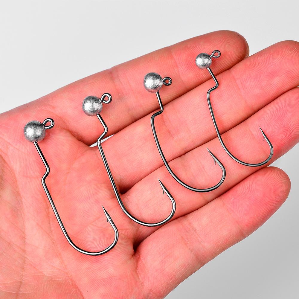 Крючок для ловли на донной приманке, препятствующий зависанию, крючок для поддельной приманки, рыболовный крючок из высокоуглеродистой стали, мягкий крючок для ловли насекомых, подходит для морской рыбалки