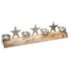Atmosphera "Special Holidays" 4-candle Wooden Trunk Tealight Holder - White