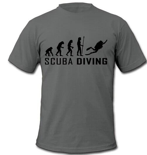 Новая футболка унисекс с короткими рукавами на заказ, футболка Evolution Scuba, унисекс, хлопковая футболка большого размера, футболки в стиле хип-хоп, топы