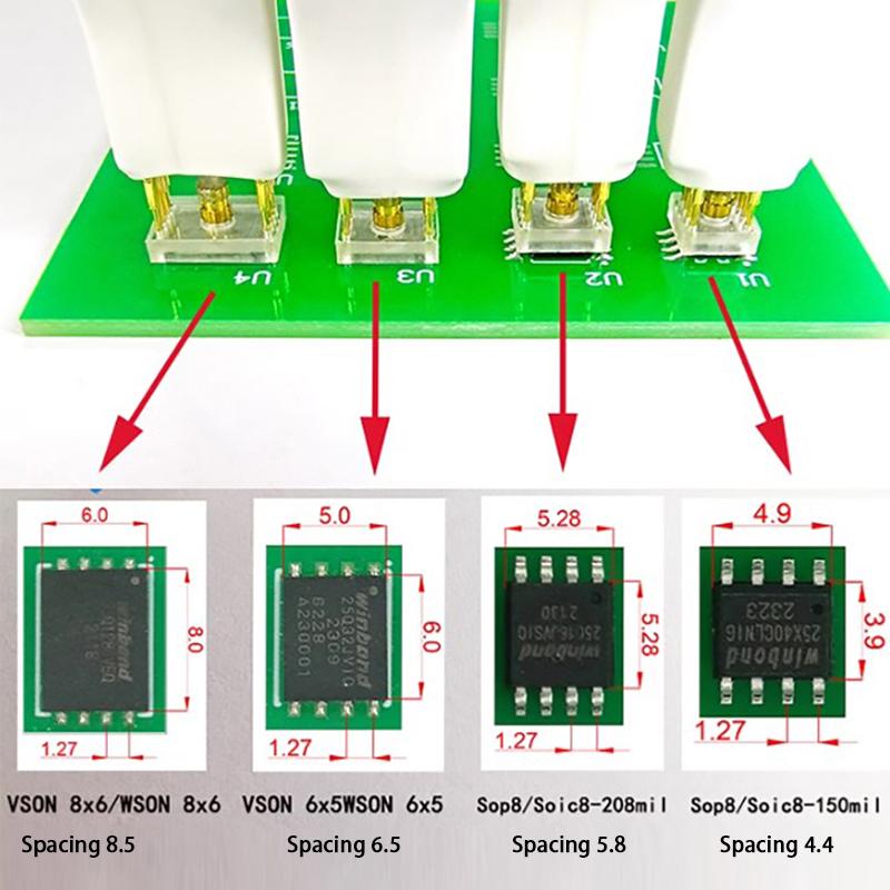 Sop8 W-son Чип Загрузка Прожиг Запись Зонд Пружинная Игла Флэш Eeprom Чип Программатор Кабель