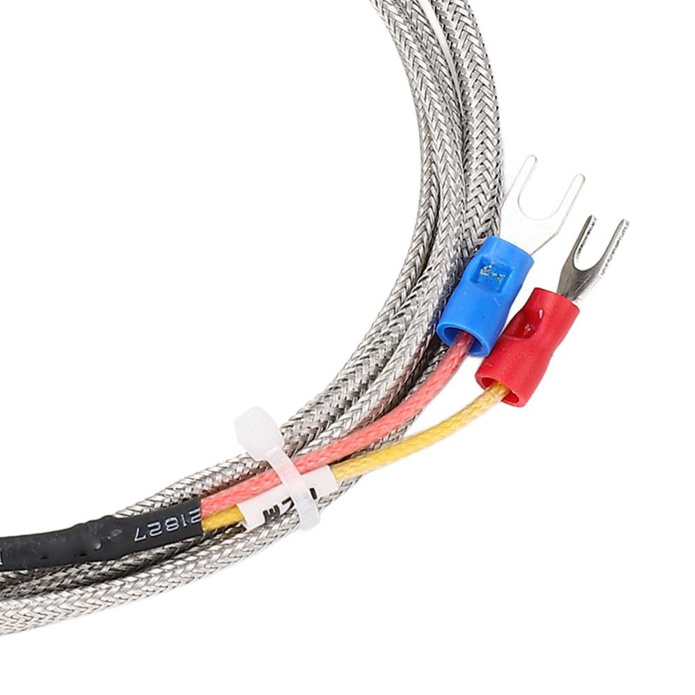 With 14mm ID Washer K Type Thermocouple Probe Stainless Steel -40~1000°C K Type Temperature Sensor High Precision Angled Bend
