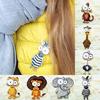 Cute Cartoon Brooches For Women Acrylic Zebra Lion Monkey Elephant Animal Brooch Pins Clothes Backpack Hat Badge Kids Gifts