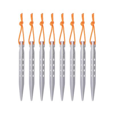 Безграничное Путешествие Набор из 8 титановых колышков с отражающими и прочными колышками для палаток и прочными колышками для одиночного и кемпинга на открытом воздухе, 8 шт.