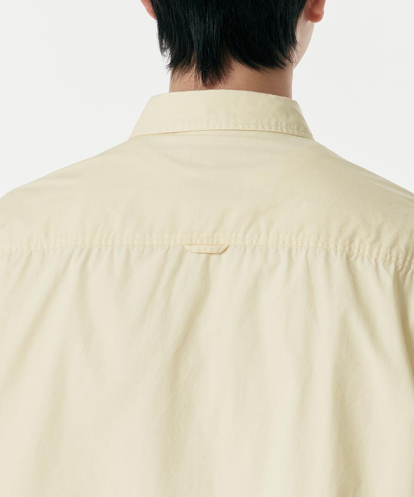 MUSINSA STANDARD Relaxed Washed Poplin Shirt [Lemon]