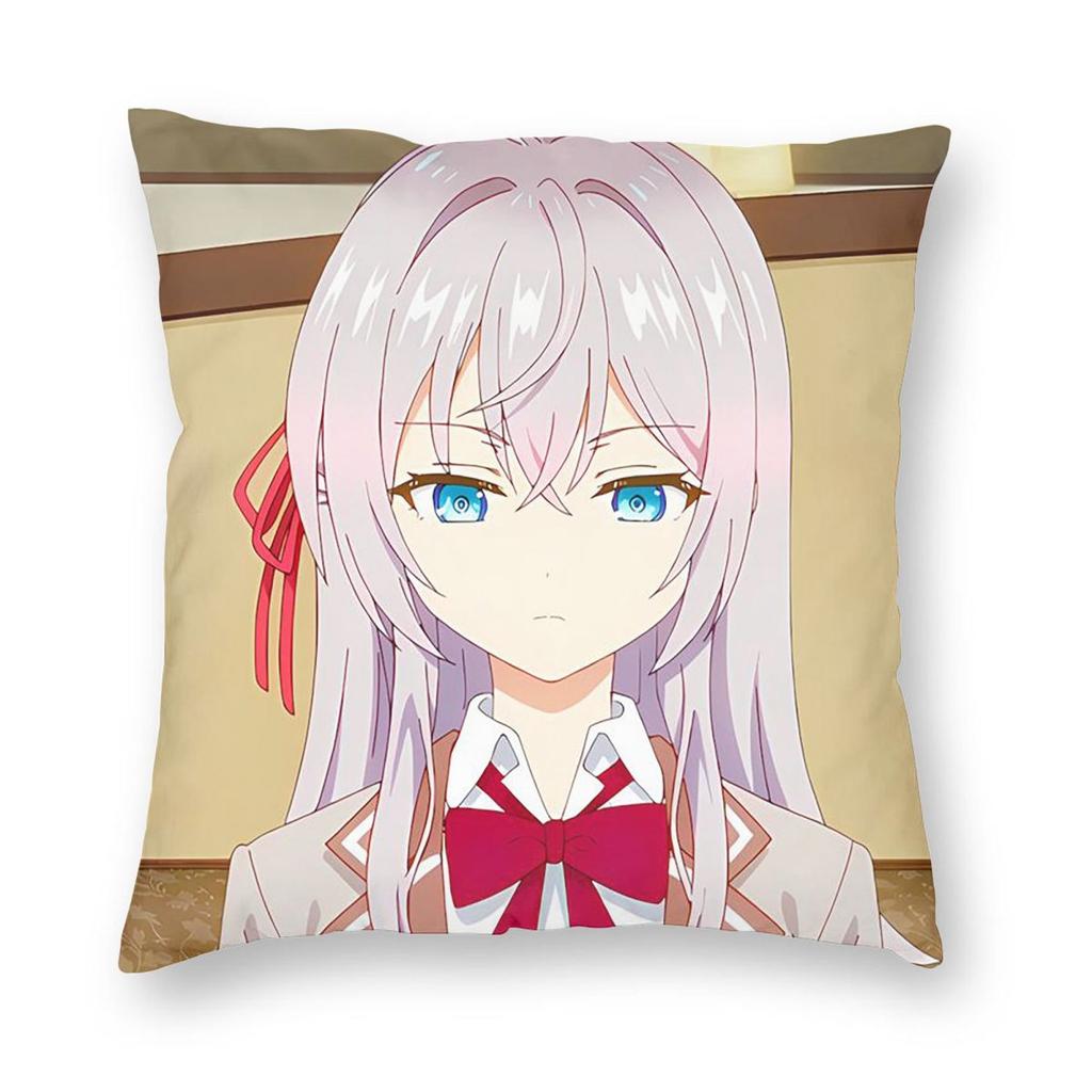 Alya Sometimes Hides Herfeelings In Russian Anime Square Pillowcase Pillow Cover Cushion Decor Comfort Throw Pillow for Bedroom