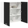 Hanging Cabinet Black Oak Look 80 x 31 x 80 cm Particleboard