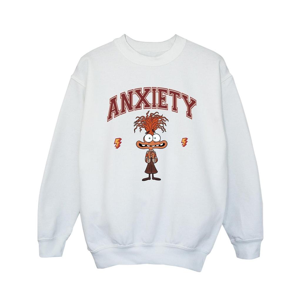 Inside Out 2 Girls Anxiety Collegiate Sweatshirt