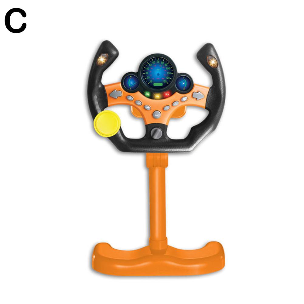 Simulate Driving Car Copilot Steering Wheel Eletric Baby Toys with Sound Kids Musical Educational Stroller Driving Vocal Toys