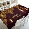 Скатерть для Рамадана, кухонная прямоугольная скатерть, полумесяц, Ид, аксессуары для домашнего стола, мусульманская мечеть, фестивальная вечерние скатерть