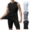 Vest Body Shape Men  Ice-Silk Slimming Vest Compression Shirts Tank Top Ionic Shaping Vest  Men