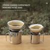 Stainless Steel Coffee Dripper Folding Coffee Cone Dripper Pour Over Filter Holder for Outdoor Camping Picnic Office Home Travel