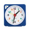 Mini Travel Table Alarm Clock Quartz LED Light with Snooze Function Battery Operated Blue