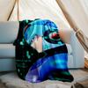 Cartoon Rockman Game Megaman printed throw blanket—lightweight,soft,warm;versatile blanket for all seasons—perfect as &air-conditioning throw,nap blan