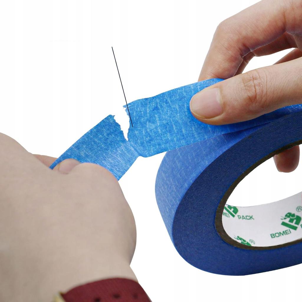 Rosfix Taśma Malarska 30 mm x 50 m – Profesjonalna do Precyzyjnego Wykończenia | Papier Krepowany | Ekologiczny Klej Akrylowy