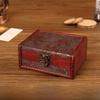 Style Vintage Wooden Box With Lock For Organizing Jewelry Accessories Decoration