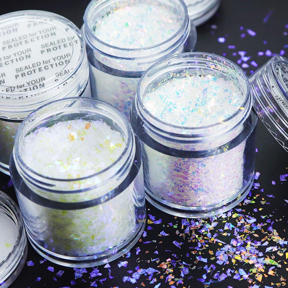 Mermaid Sequins Glitter Nail Accessories Shiny Irregular Fine Pieces for Gel Nail Tips Decoration Manicure Professional Supplies