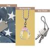 Adjustable Bead Link Chain 300cm Long Length Mini Keychain Ceiling Fan Pull Chain  Tags