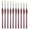 11/10pcs with Micro Tips Precision Paint Brush Set for Fine Detail Hand Drawn Watercolor