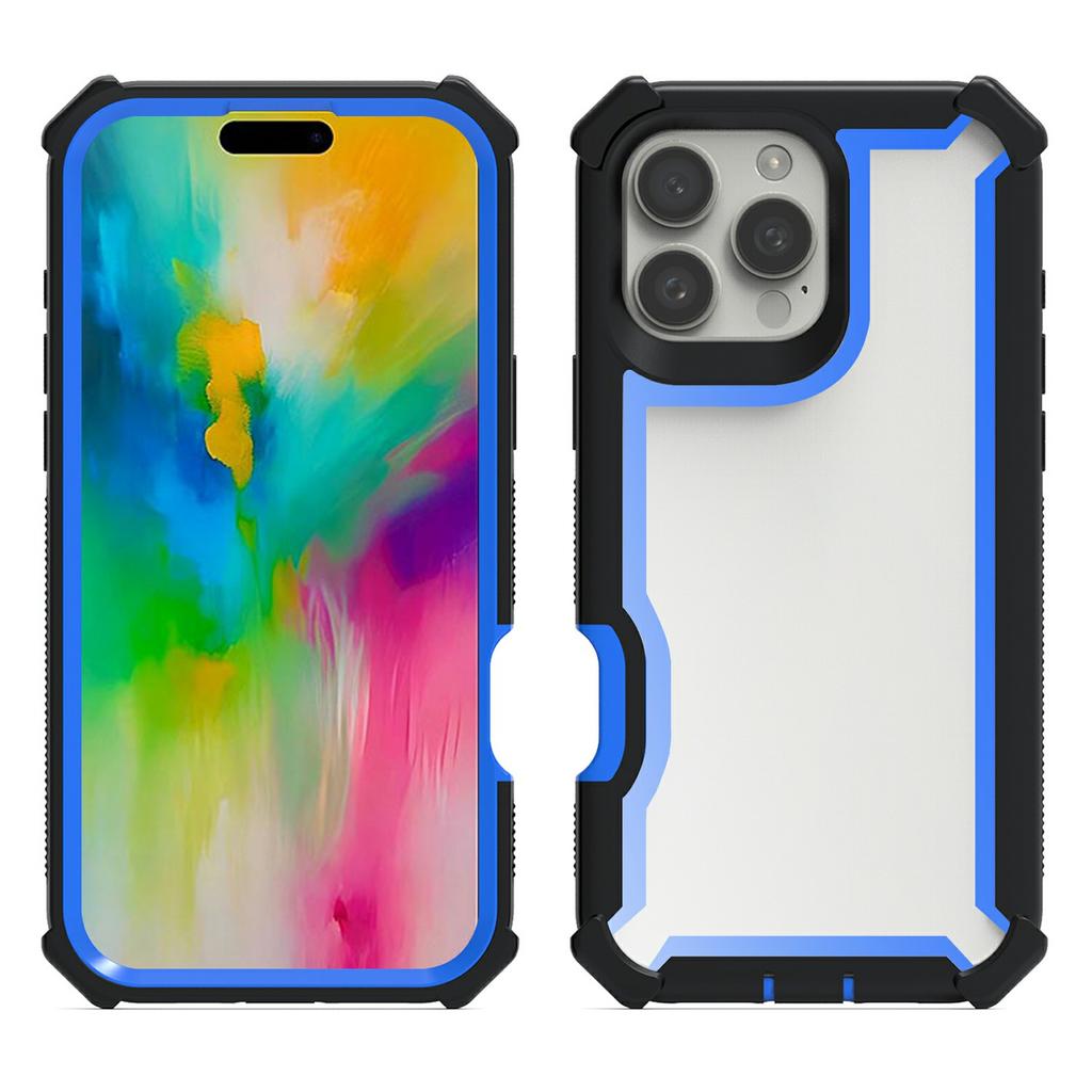 For iPhone 16 Pro Case Clear Detachable 2 in 1 Shockproof TPU + PC Phone Back Cover